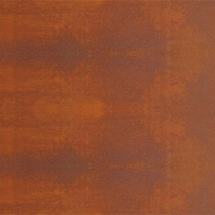 Acier Corten avec texture patinée brun-rouille et nuances naturelles homogènes